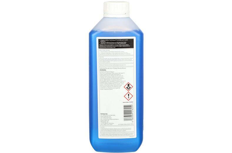 Halfords Essentials Silicate Ready Mixed Antifreeze & Coolant 1L Halfords Essentials Silicate Ready Mixed Antifreeze & Coolant 1L