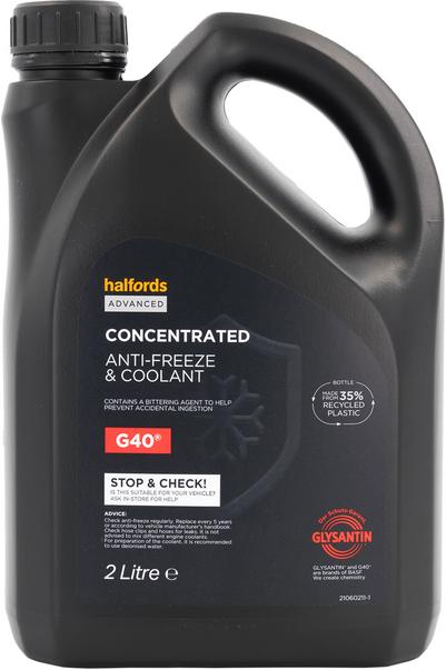 Halfords Advanced G40 Antifreeze & Coolant Concentrate 2L Halfords Advanced G40 Antifreeze & Coolant Concentrate 2L