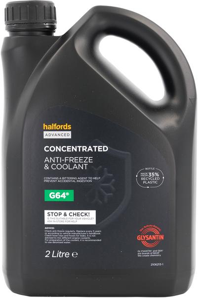 Halfords Advanced G64 Antifreeze & Coolant Concentrate 2L Halfords Advanced G64 Antifreeze & Coolant Concentrate 2L