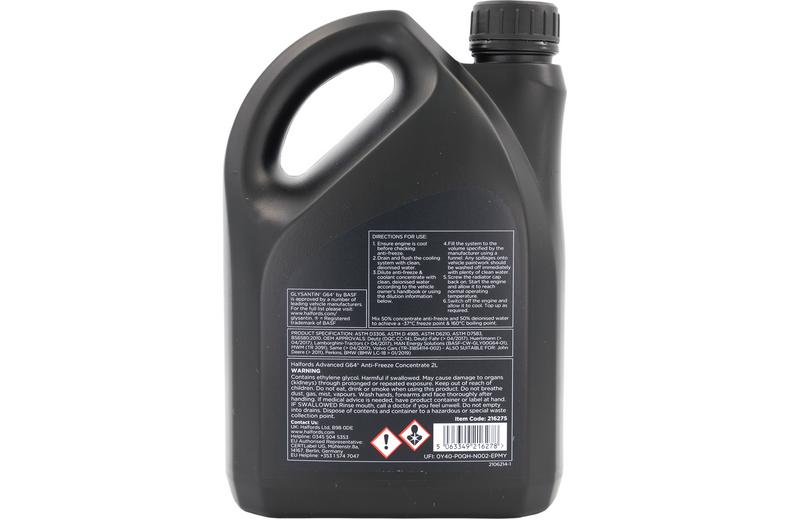 Halfords Advanced G64 Antifreeze & Coolant Concentrate 2L Halfords Advanced G64 Antifreeze & Coolant Concentrate 2L