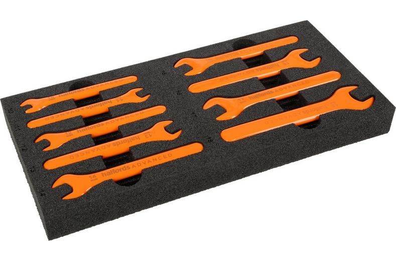 Halfords Advanced EV 1000V Insulated 9 Piece Spanner Set 10-18mm Halfords Advanced EV 1000V Insulated 9 Piece Spanner Set 10-18mm