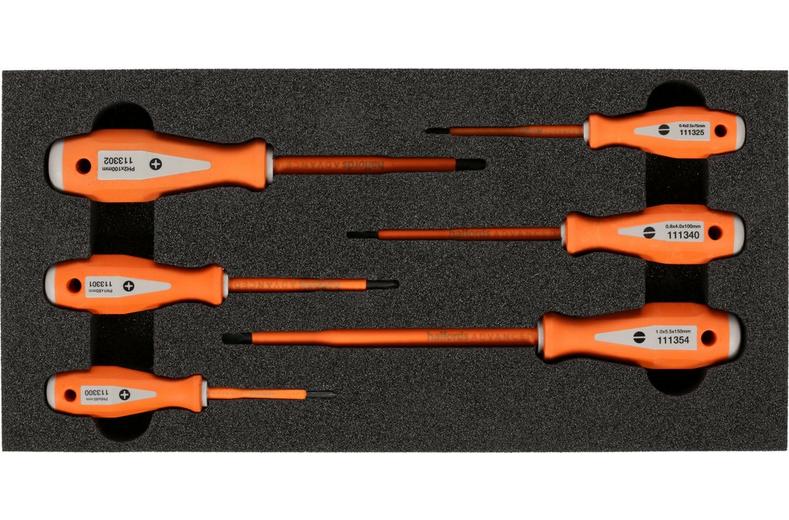 Halfords Advanced EV 1000V Insulated 6 Piece Screwdriver Set Halfords Advanced EV 1000V Insulated 6 Piece Screwdriver Set
