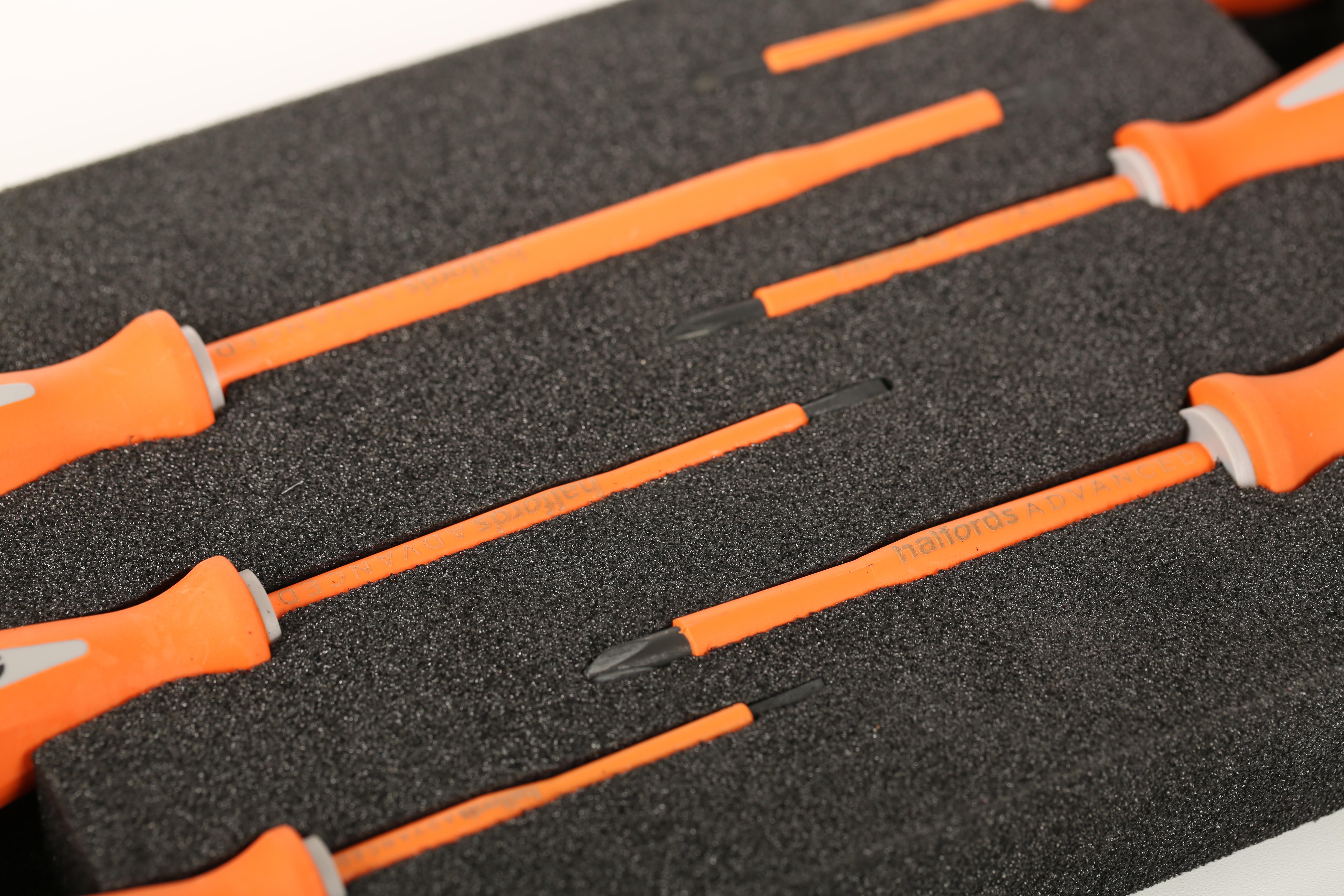 Halfords Advanced EV 1000V Insulated 6 Piece Screwdriver Set