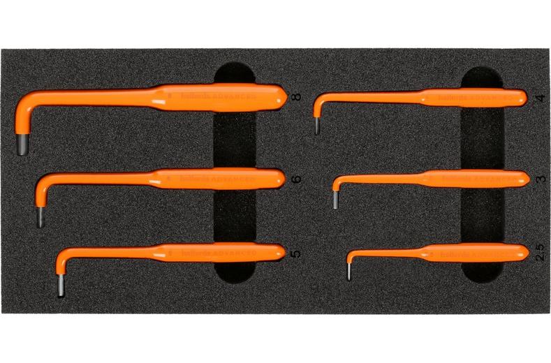 Halfords Advanced EV 1000V Insulated 6 Piece Hex Key Set 2.5-8mm Halfords Advanced EV 1000V Insulated 6 Piece Hex Key Set 2.5-8mm
