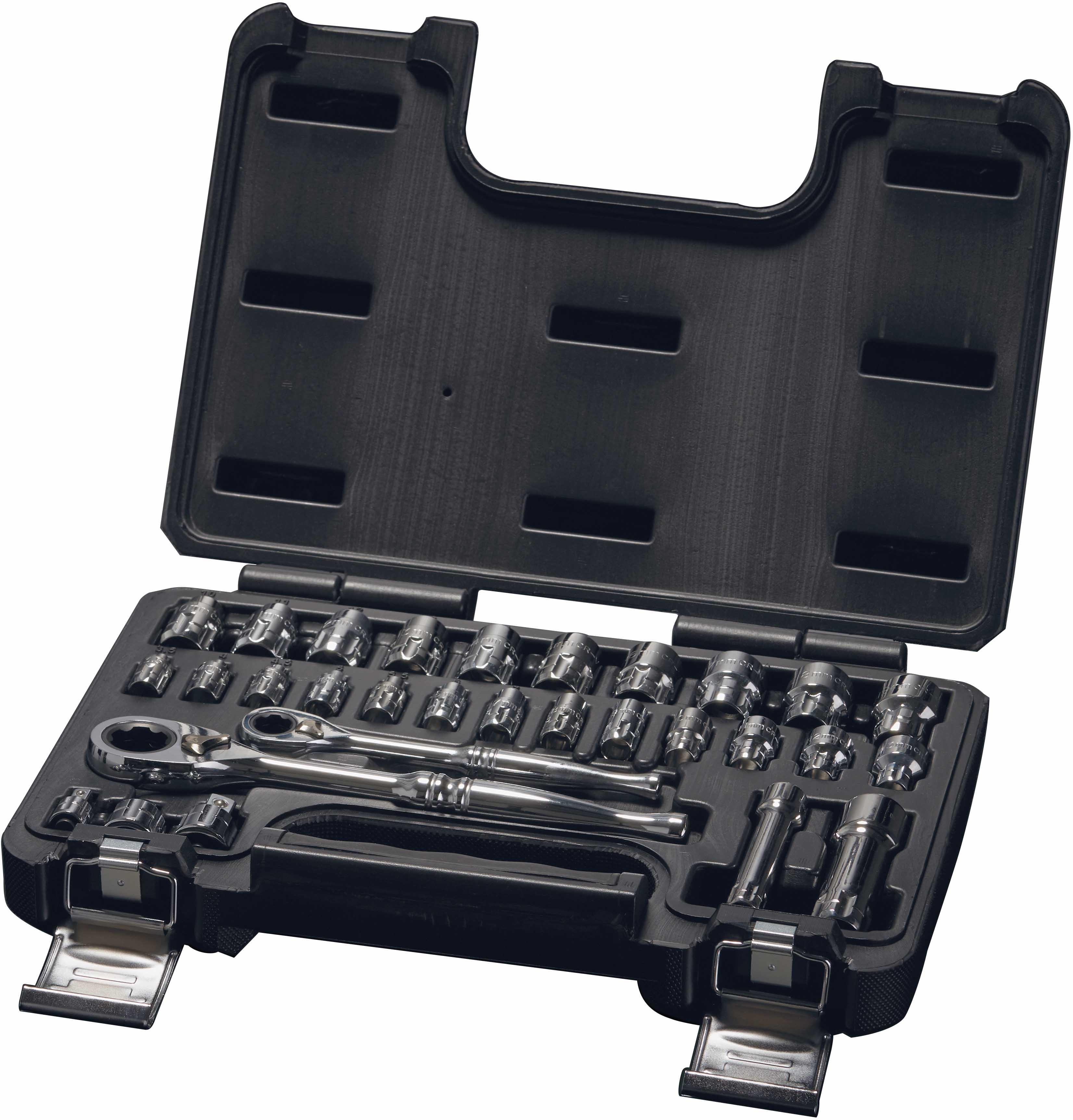 Halfords Advanced 30 Piece Metric Vortex Socket Set 1/4 Inch 3/8 Inch