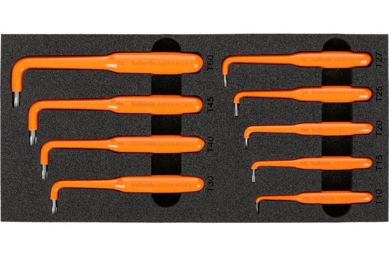 Halfords Advanced EV 1000V Insulated 9 Piece Security Torx Key Set T10-T50 Halfords Advanced EV 1000V Insulated 9 Piece Security Torx Key Set T10-T50
