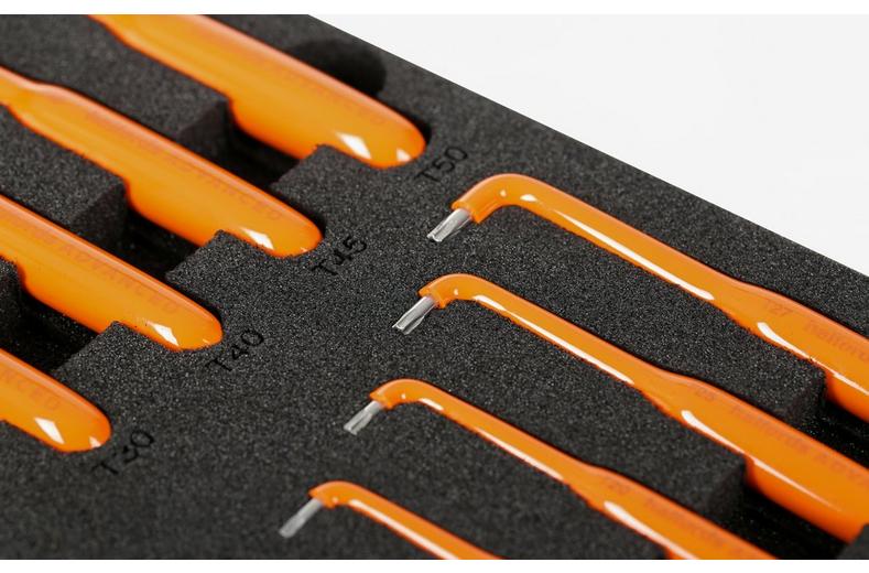 Halfords Advanced EV 1000V Insulated 9 Piece Security Torx Key Set T10-T50 Halfords Advanced EV 1000V Insulated 9 Piece Security Torx Key Set T10-T50