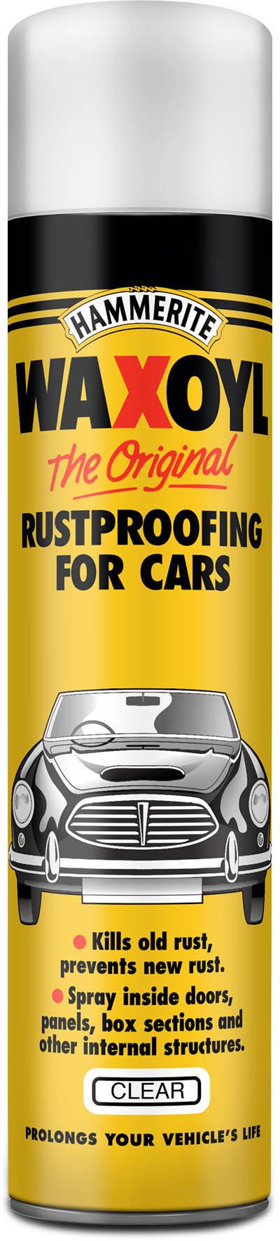 Hammerite Waxoyl Rustproofing for Cars Aerosol 400ml Clear