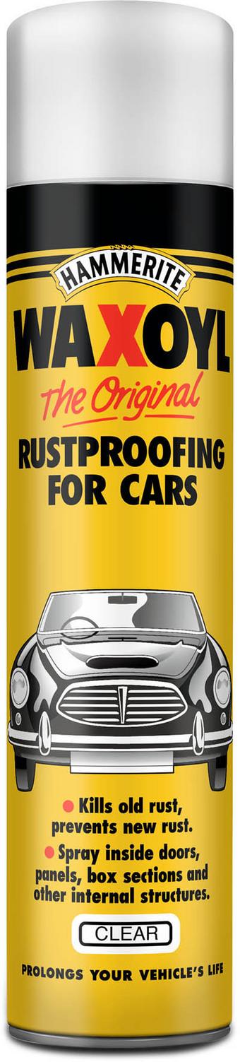 Hammerite Waxoyl Rustproofing for Cars Aerosol 400ml Clear
