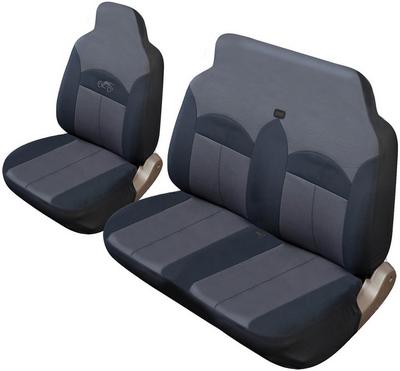 Cosmos Celsius Commercial Front Seat Covers Black/Grey Cosmos Celsius Commercial Front Seat Covers Black/Grey