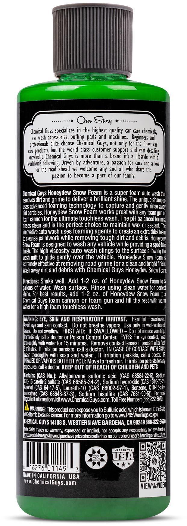 Chemical Guys Honeydew Snow Foam 16fl oz