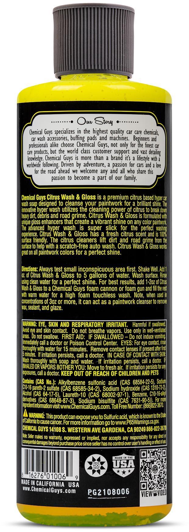 Chemical Guys Citrus Wash And Gloss 16fl oz