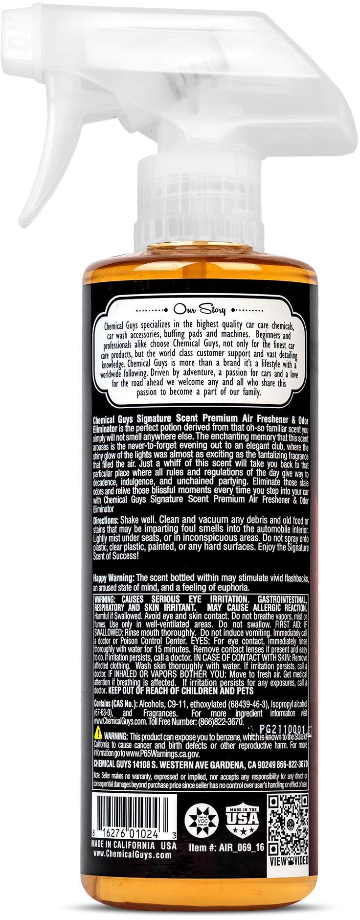 Chemical Guys Signature Scent Air Fresh 16fl oz