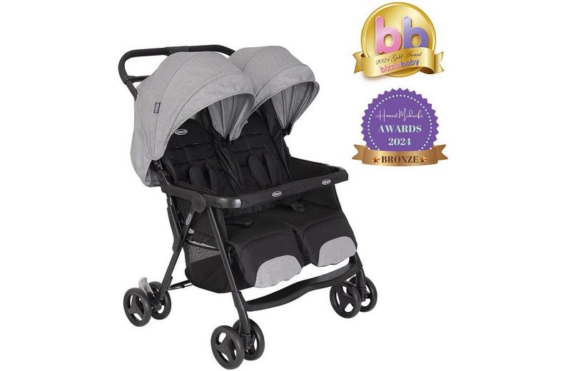 Graco Duorider Double Pushchair - Steeple Gray Graco Duorider Double Pushchair - Steeple Gray