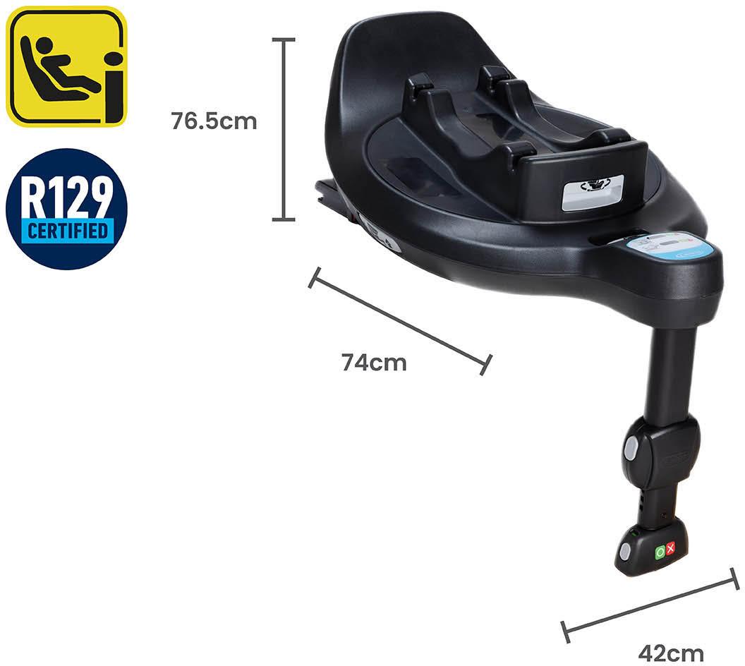 Graco SnugTurn i-Size R129 Rotating ISOFIX Car Seat Base Black