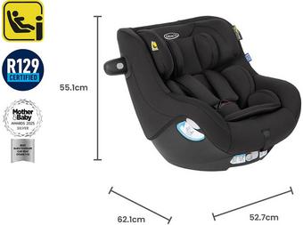 Graco SnugGo i-Size R129  Convertible Car Seat - Midnight