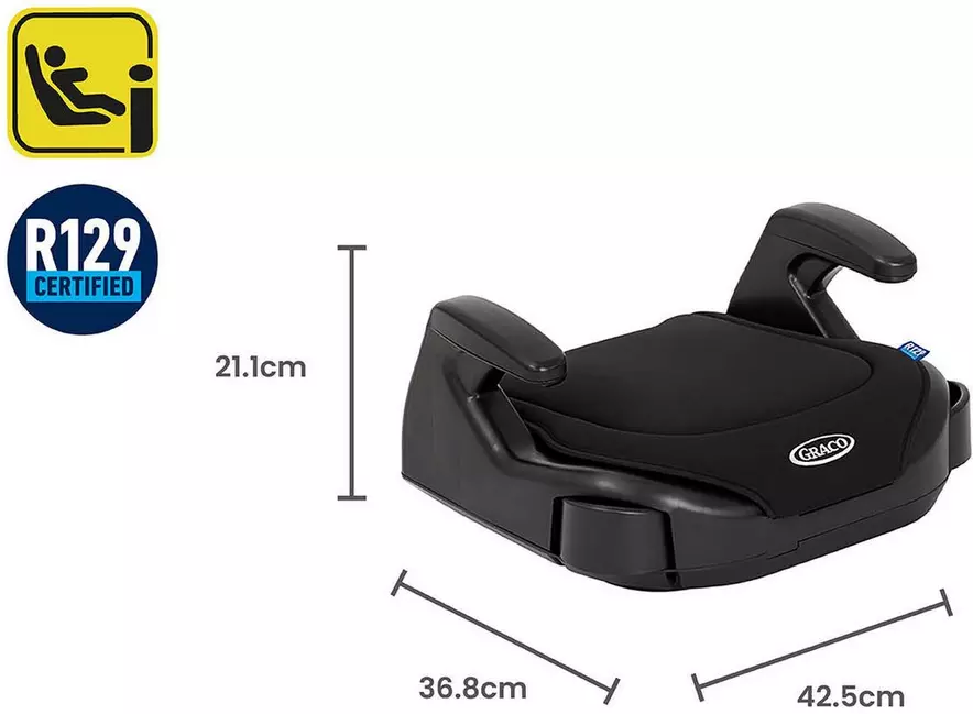 Graco Booster Basic R129 Black Halfords UK