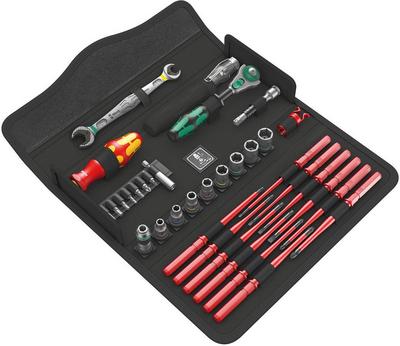 Wera Tools Kraftform Kompakt W 1 Maintenance Set 35 Piece Wera Tools Kraftform Kompakt W 1 Maintenance Set 35 Piece