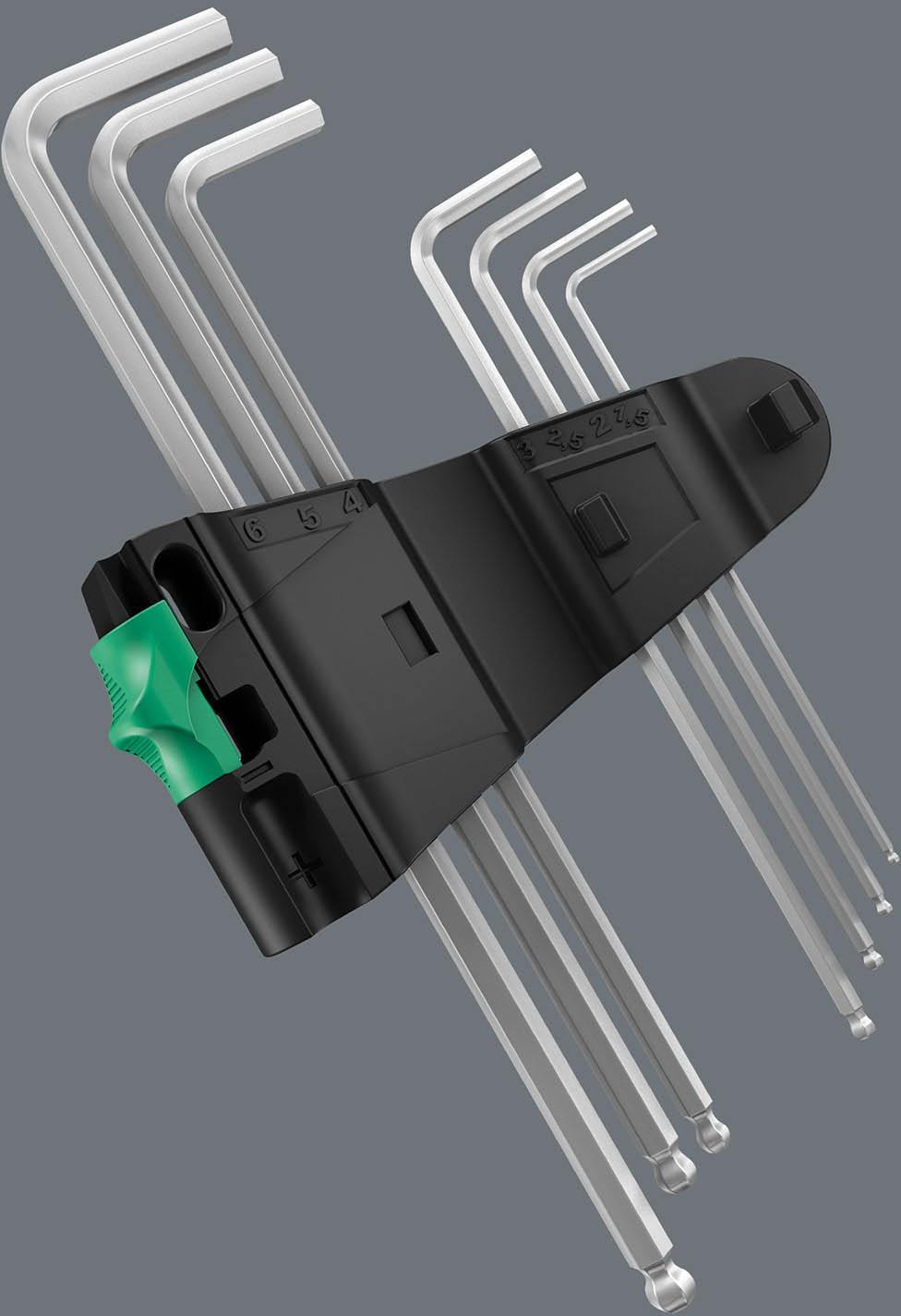 Wera Tools 3950/9 Hex Plus Stainless Set