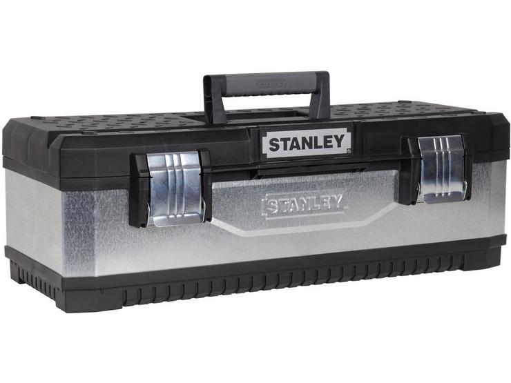 Stanley 26" Galvanised Metal/Plastic Toolbox