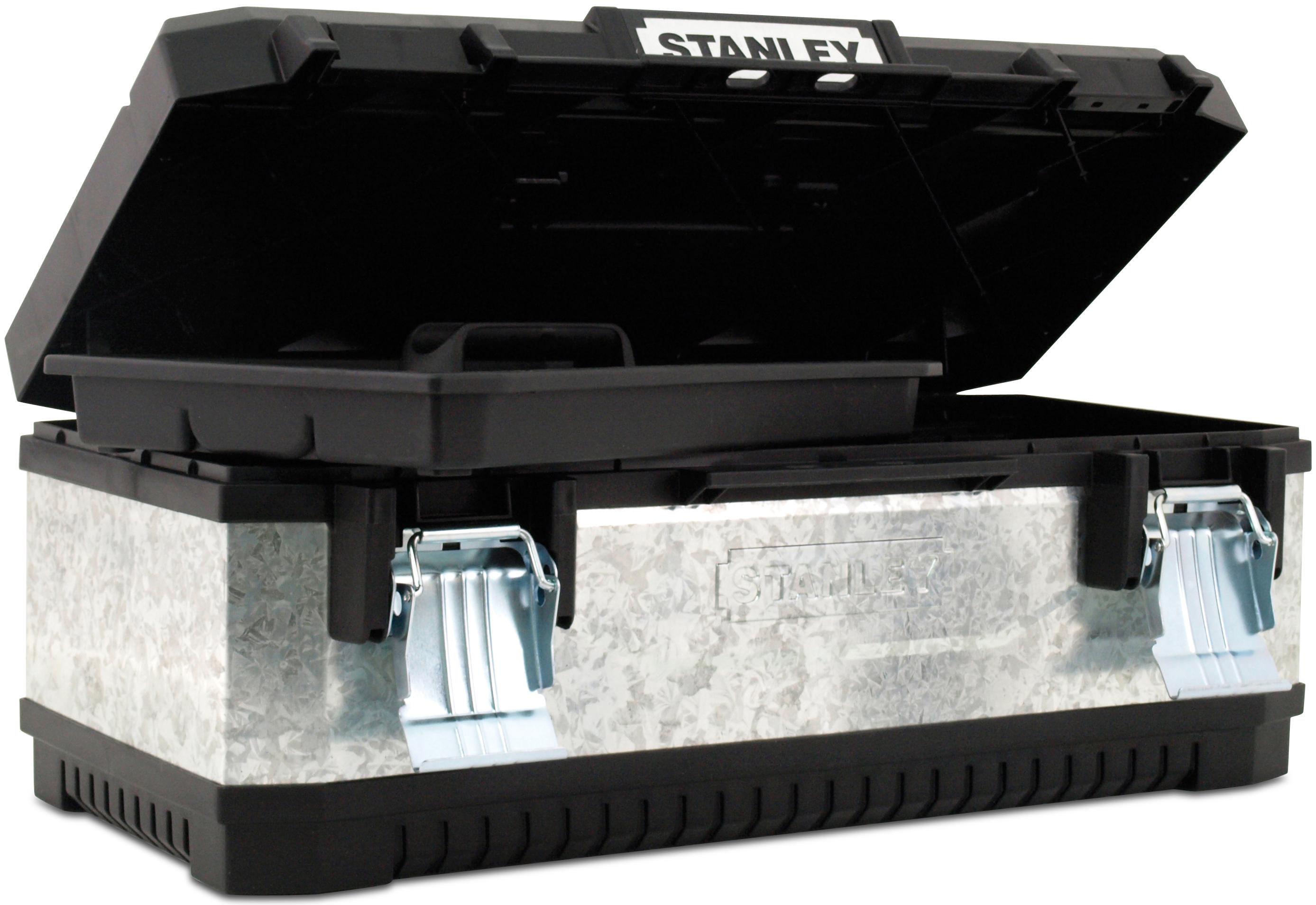 Stanley 26" Galvanised Metal/Plastic Toolbox