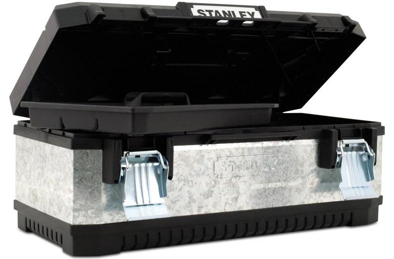 Stanley 26" Galvanised Metal/Plastic Toolbox Stanley 26" Galvanised Metal/Plastic Toolbox