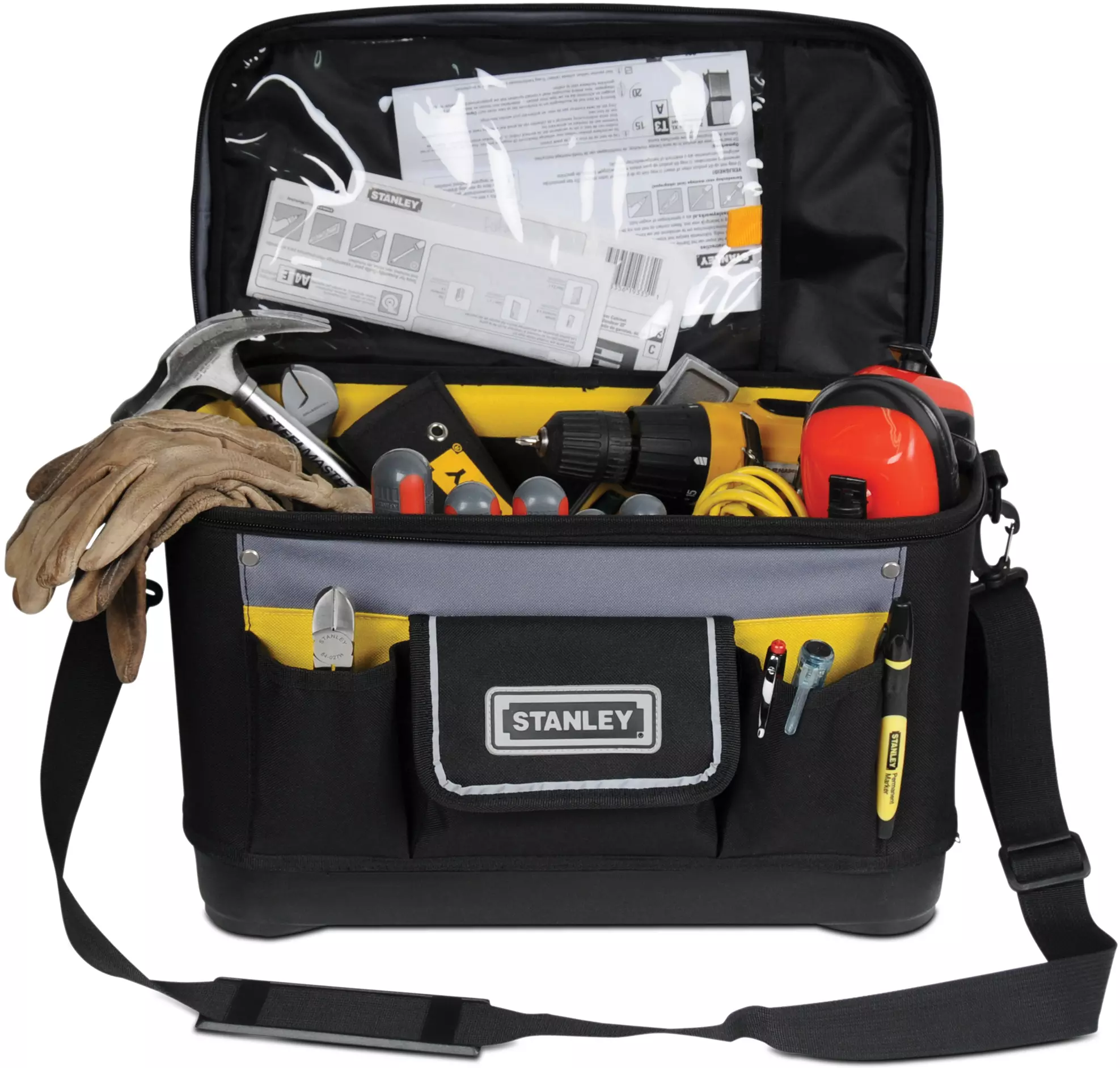 1-93-951 Stanley | Stanley Fabric Tool Bag with Shoulder Strap 480mm x  250mm x 330mm | 511-991 | RS Components