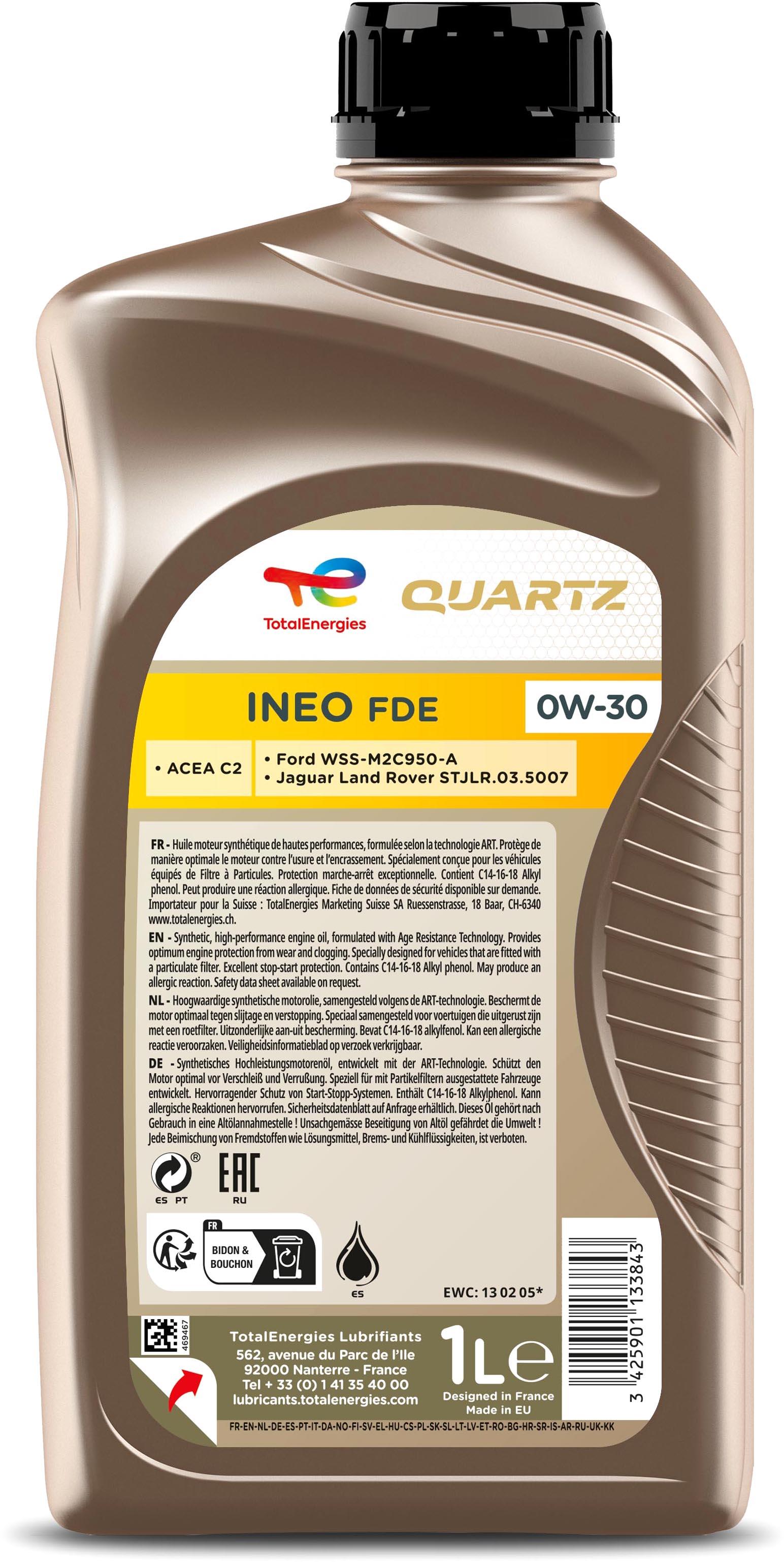 TotalEnergies Quartz INEO FDE 0W/30 1L