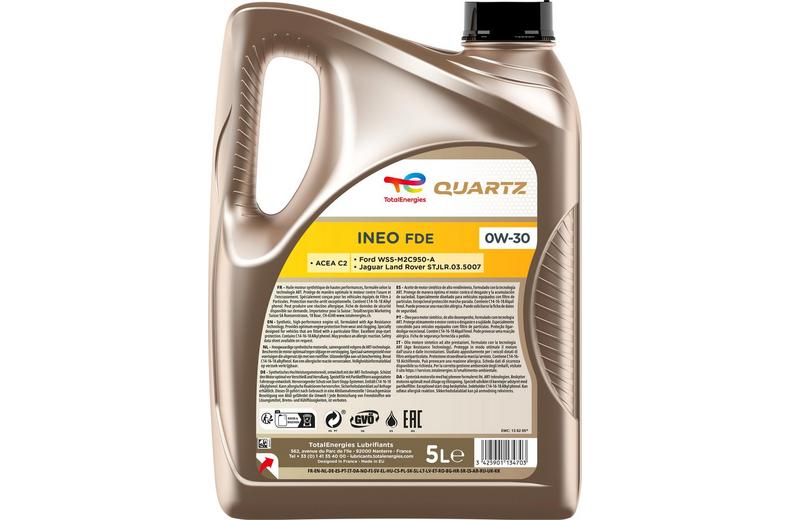 TotalEnergies Quartz INEO FDE 0W/30 5L TotalEnergies Quartz INEO FDE 0W/30 5L