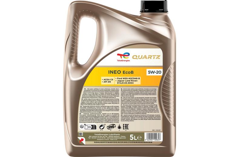 TotalEnergies Quartz INEO ECO-B 5W/20 5L TotalEnergies Quartz INEO ECO-B 5W/20 5L