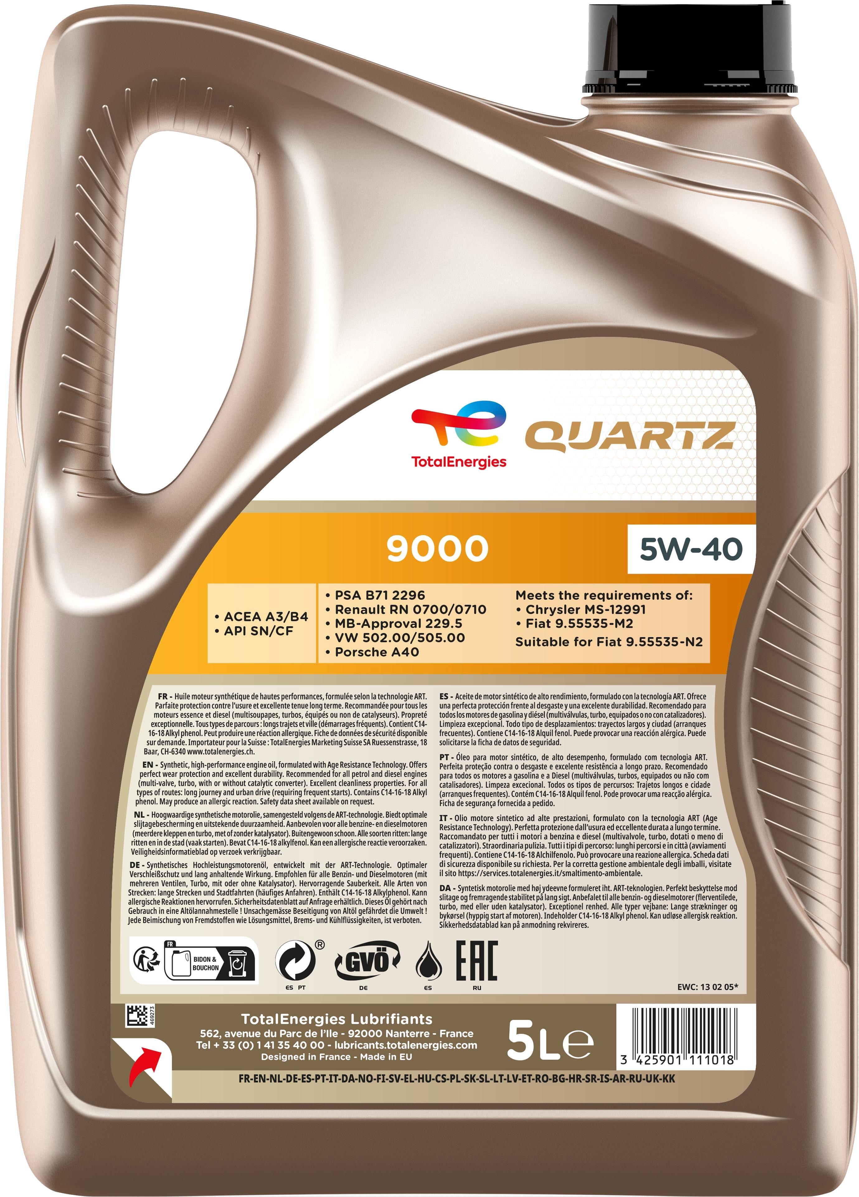 TotalEnergies Quartz 9000 5W/40 5L