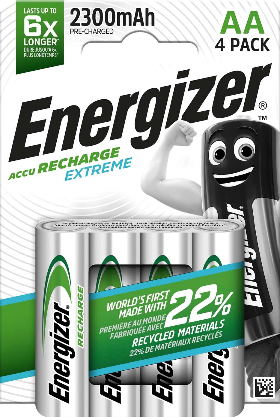 Energizer Rechargeable Extreme AA 2300 mAh 4 Pack