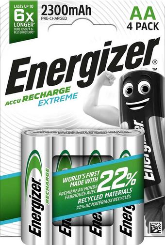 Energizer Rechargeable Extreme AA 2300 mAh 4 Pack