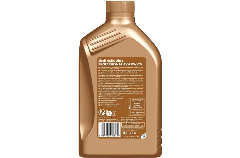 Shell Helix Ultra PRO AV-L 0W-20 1L Shell Helix Ultra PRO AV-L 0W-20 1L