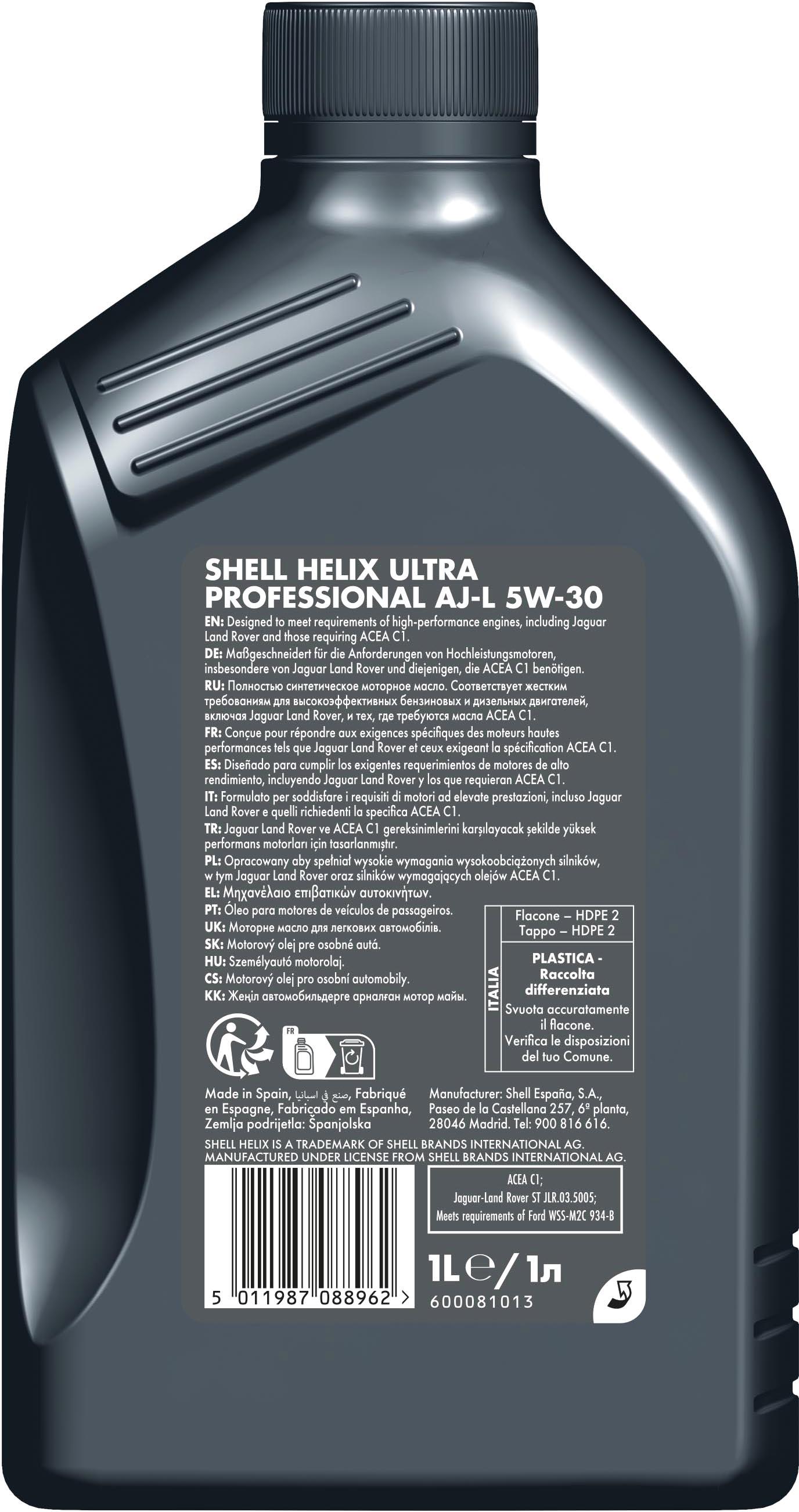 Shell Helix Ultra PRO AJ-L 5W-30 1L
