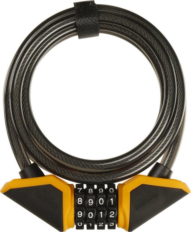 Halfords 185cm Cable Lock - Combination | Extra 8% off for BC Members