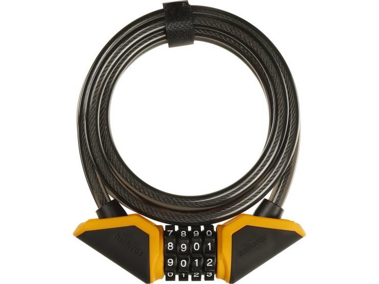 Halfords 185cm Cable Lock - Combination