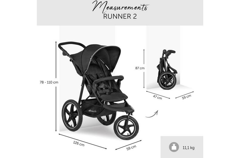 Hauck Runner 2 Pushchair - Black Hauck Runner 2 Pushchair - Black