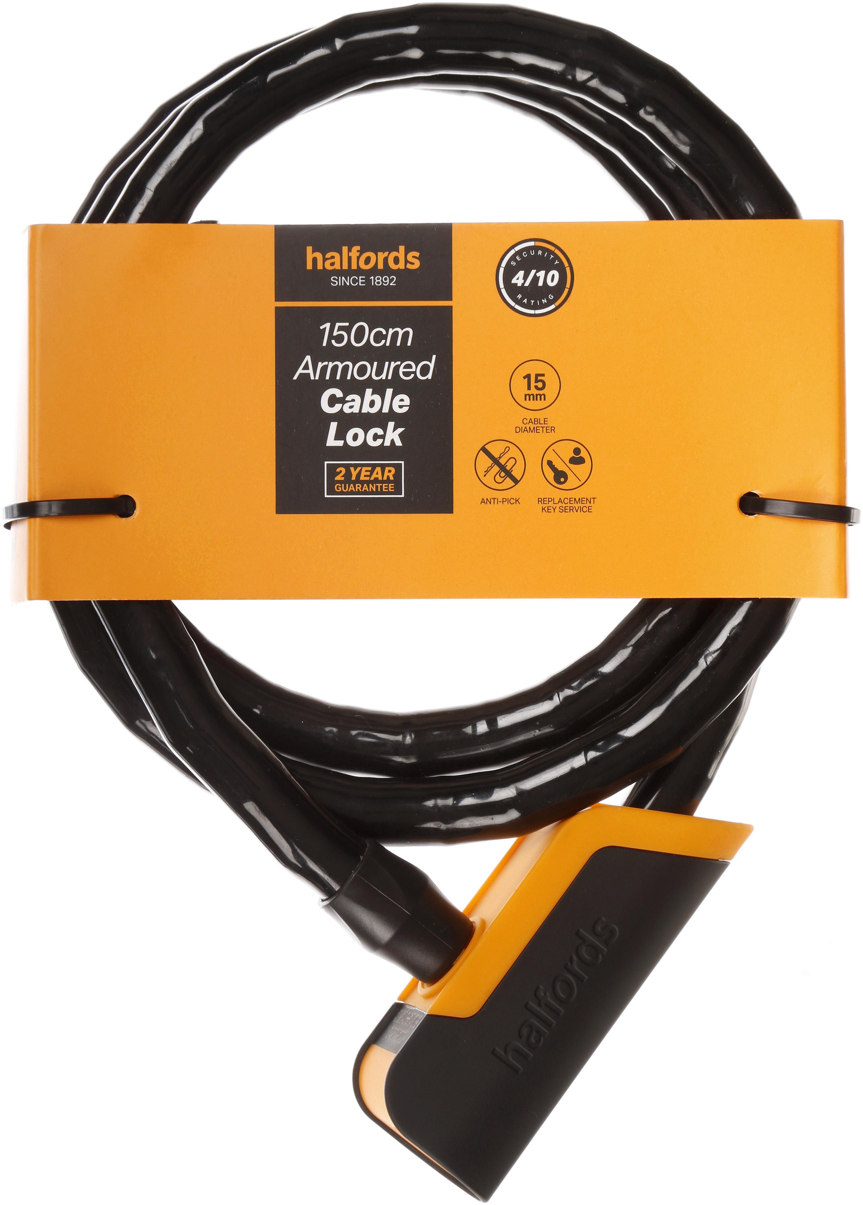 Halfords 150cm Armoured Cable - Key