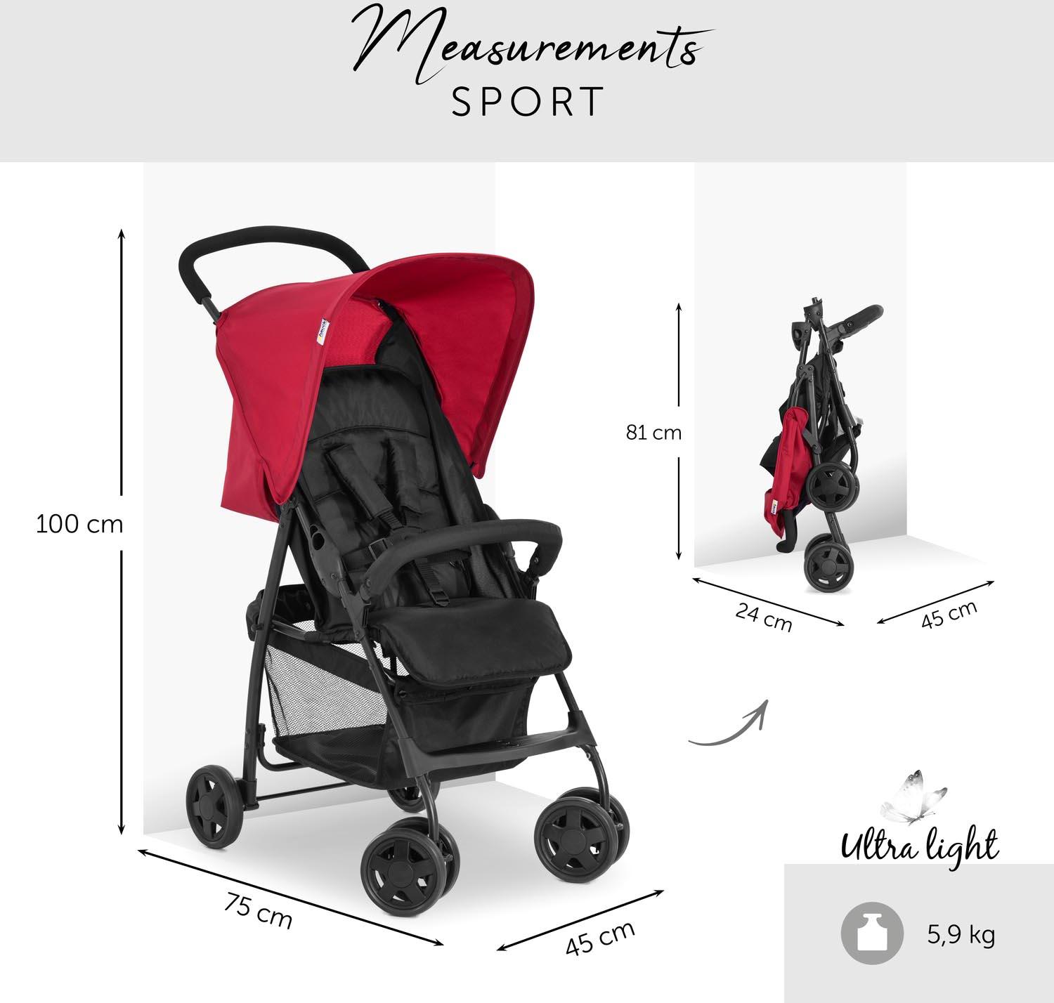 Hauck Sport Pushchair - Red