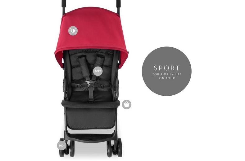 Hauck Sport Pushchair - Red Hauck Sport Pushchair - Red
