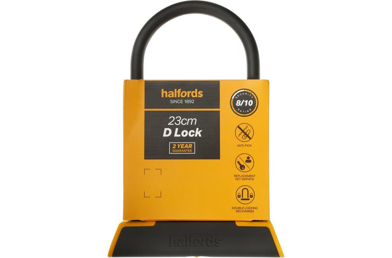Halfords 23cm D Lock - Key Halfords 23cm D Lock - Key