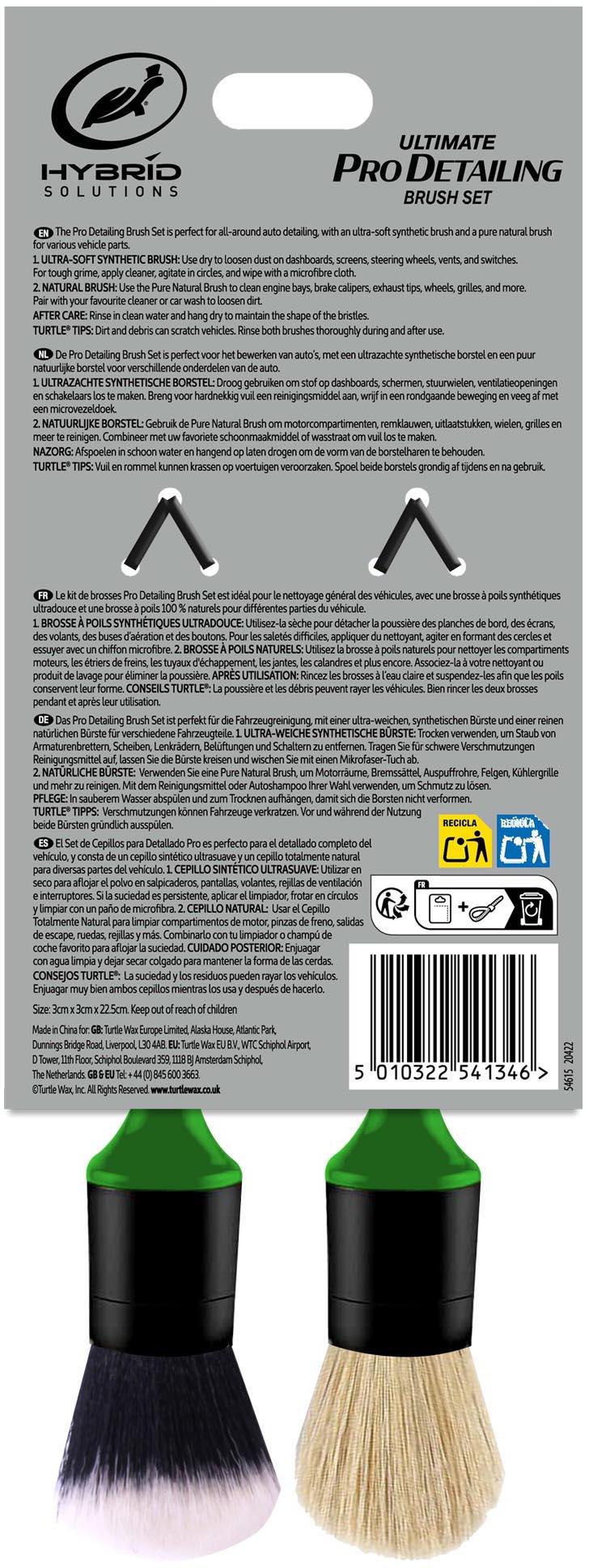 Turtle Wax Hybrid Solutions Ultimate Pro Detailing Brush Set 