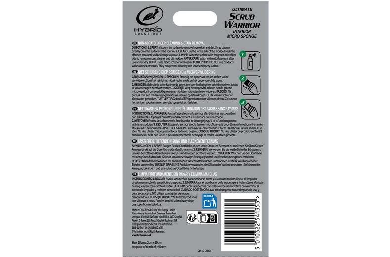 Turtle Wax Hybrid Solutions Scrub Warrior Interior Micro Sponge Turtle Wax Hybrid Solutions Scrub Warrior Interior Micro Sponge
