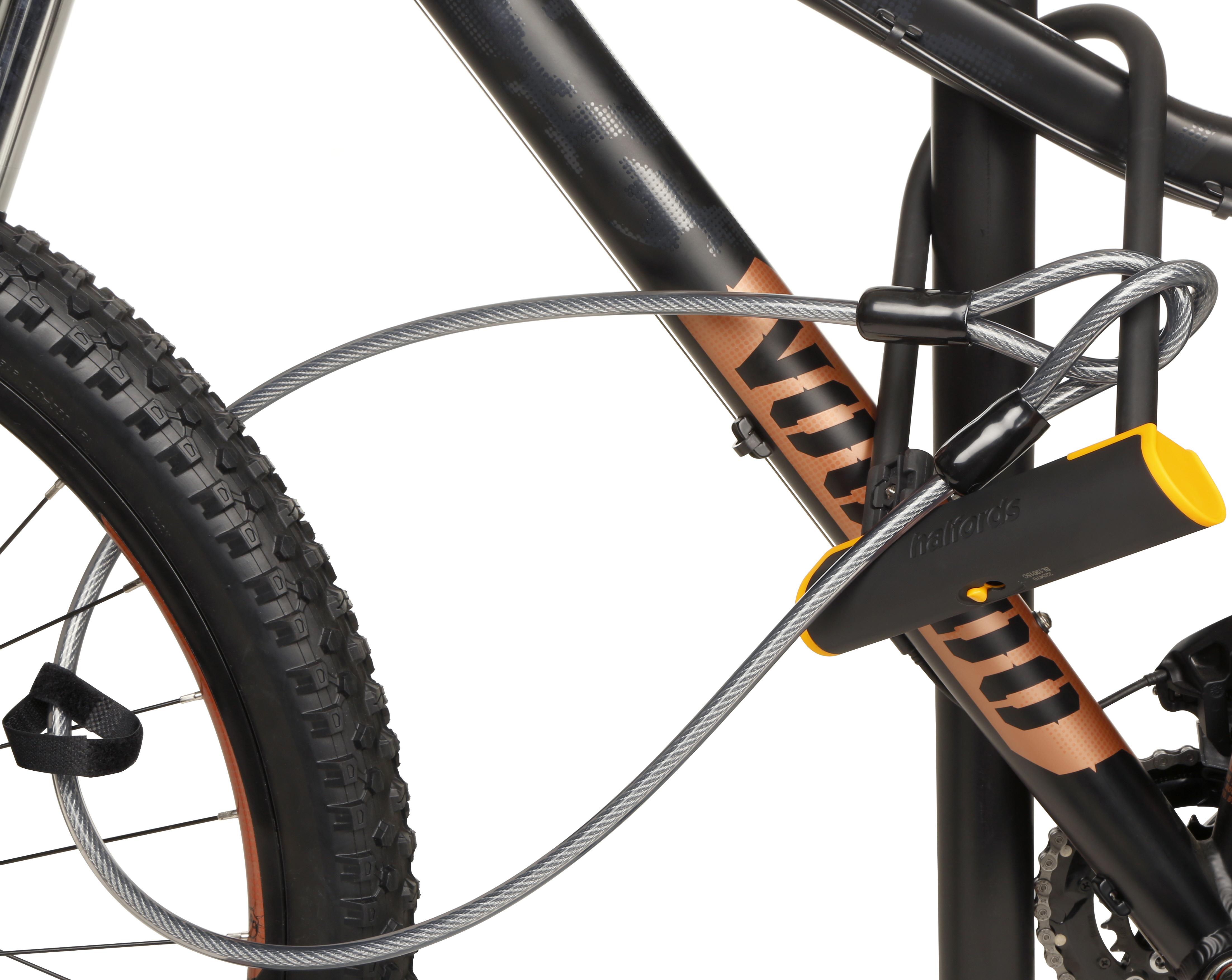 Halfords 23cm D Lock And 115cm Cable Lock