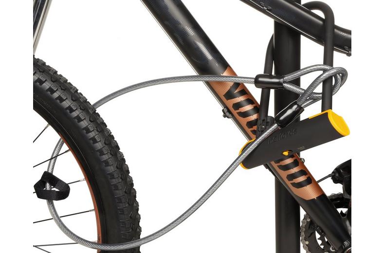 Halfords 23cm D Lock And 115cm Cable Lock Halfords 23cm D Lock And 115cm Cable Lock