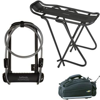 luckybuy11 Bike Pannier Bag Bicycle Rear Rack Bag Waterproof 3 in 1 Rear Seat Bicycle Saddle Bag with Rain Cover for Cycling 