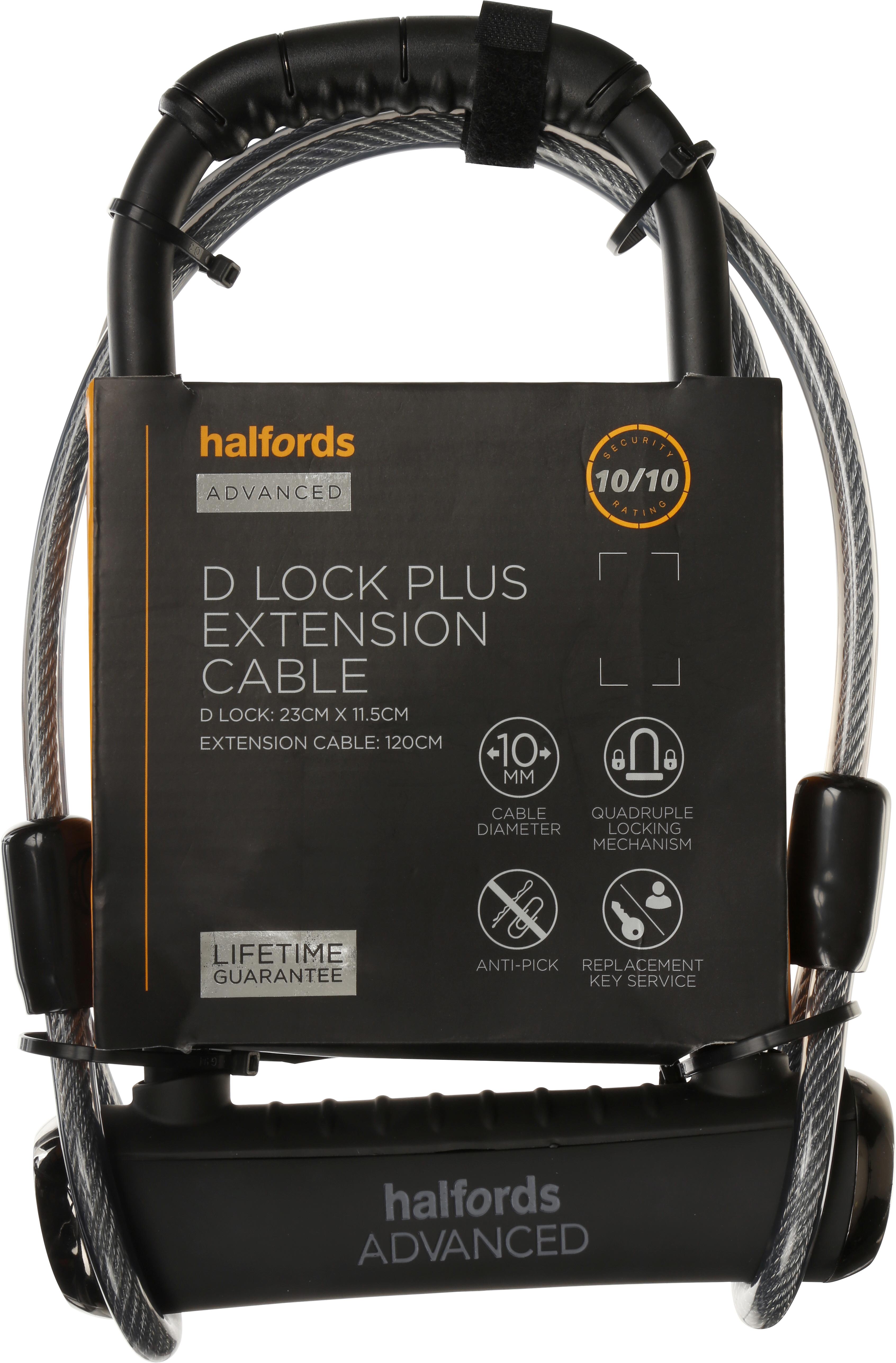 Halfords Advanced 23cm D-Lock - Key