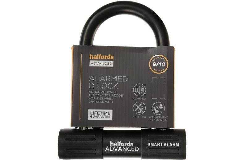 Halfords Advanced 23cm Alarmed D Lock - Key Halfords Advanced 23cm Alarmed D Lock - Key