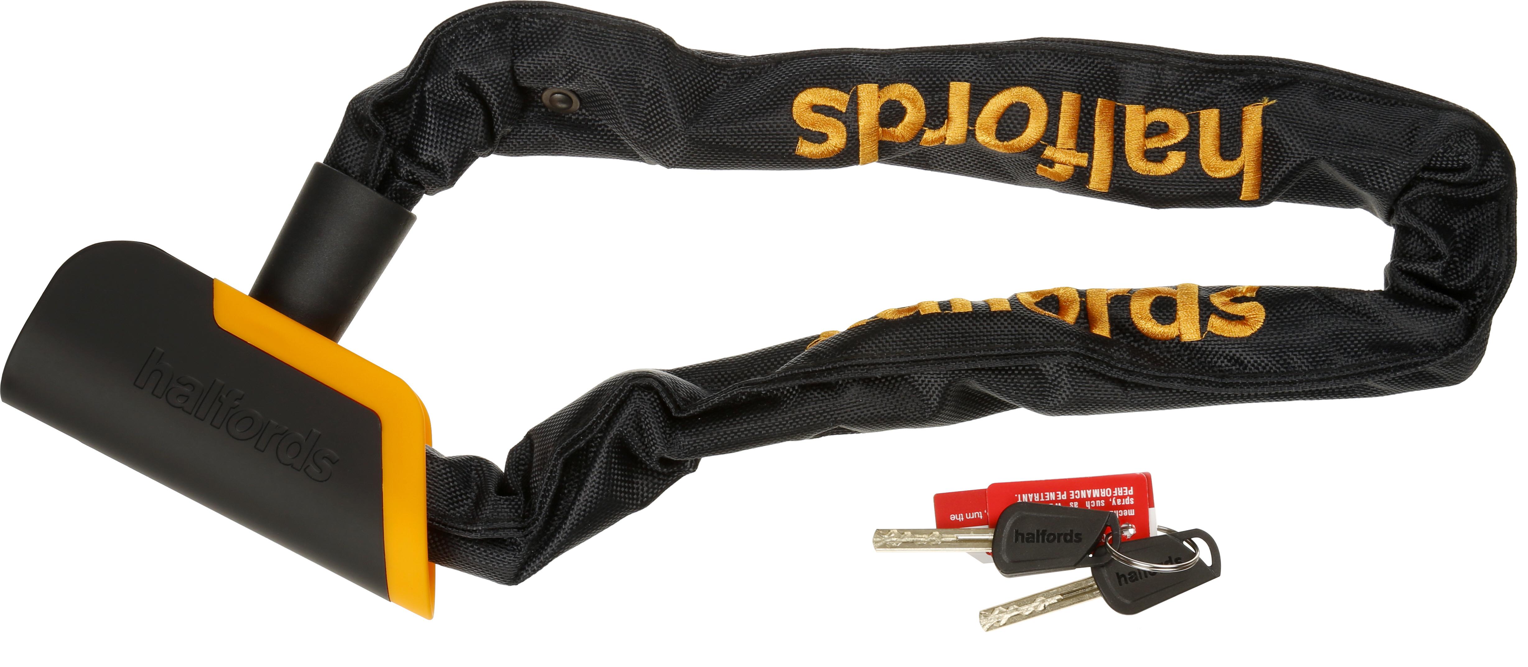 Halfords Chain Bike Lock, 70cm, Key